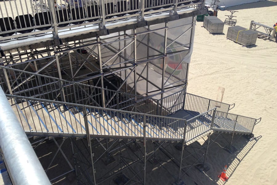 Custom Built Stairway For Asics Volleyball Tournament